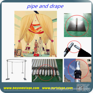 Aluminum wedding Pipe and Drape/backdrop stand Decoration